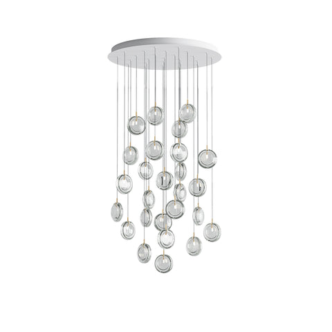 Round Glass Art  Pendant Lamp