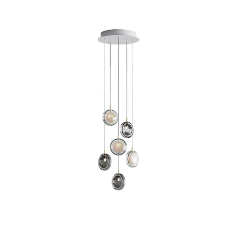 Round Glass Art  Pendant Lamp