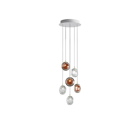 Round Glass Art  Pendant Lamp