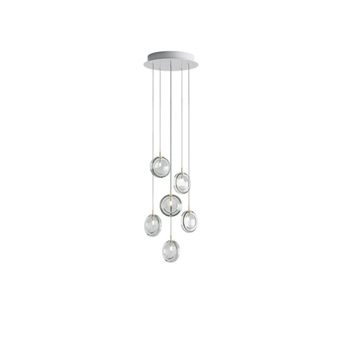 Round Glass Art  Pendant Lamp