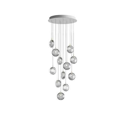 Round Glass Art  Pendant Lamp