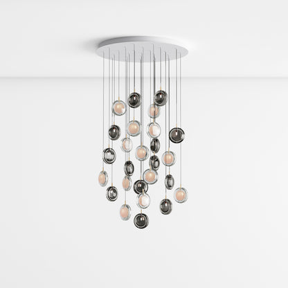 Round Glass Art  Pendant Lamp
