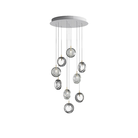 Round Glass Art  Pendant Lamp