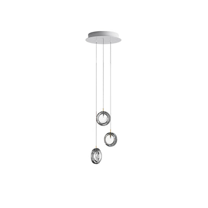Round Glass Art  Pendant Lamp