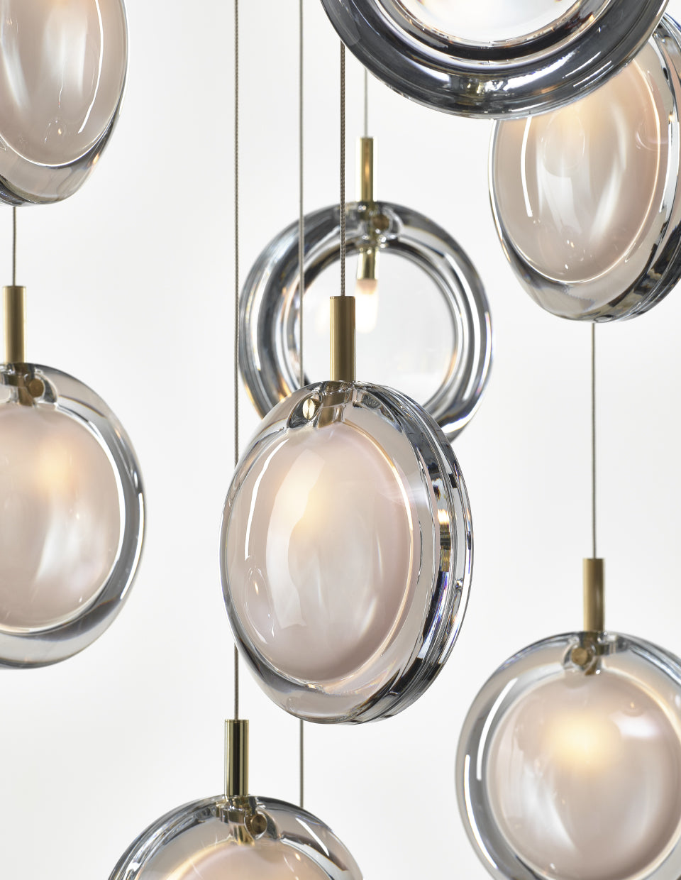 Round Glass Art  Pendant Lamp