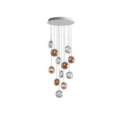 Round Glass Art  Pendant Lamp