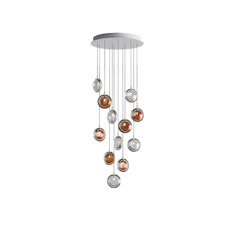 Round Glass Art  Pendant Lamp