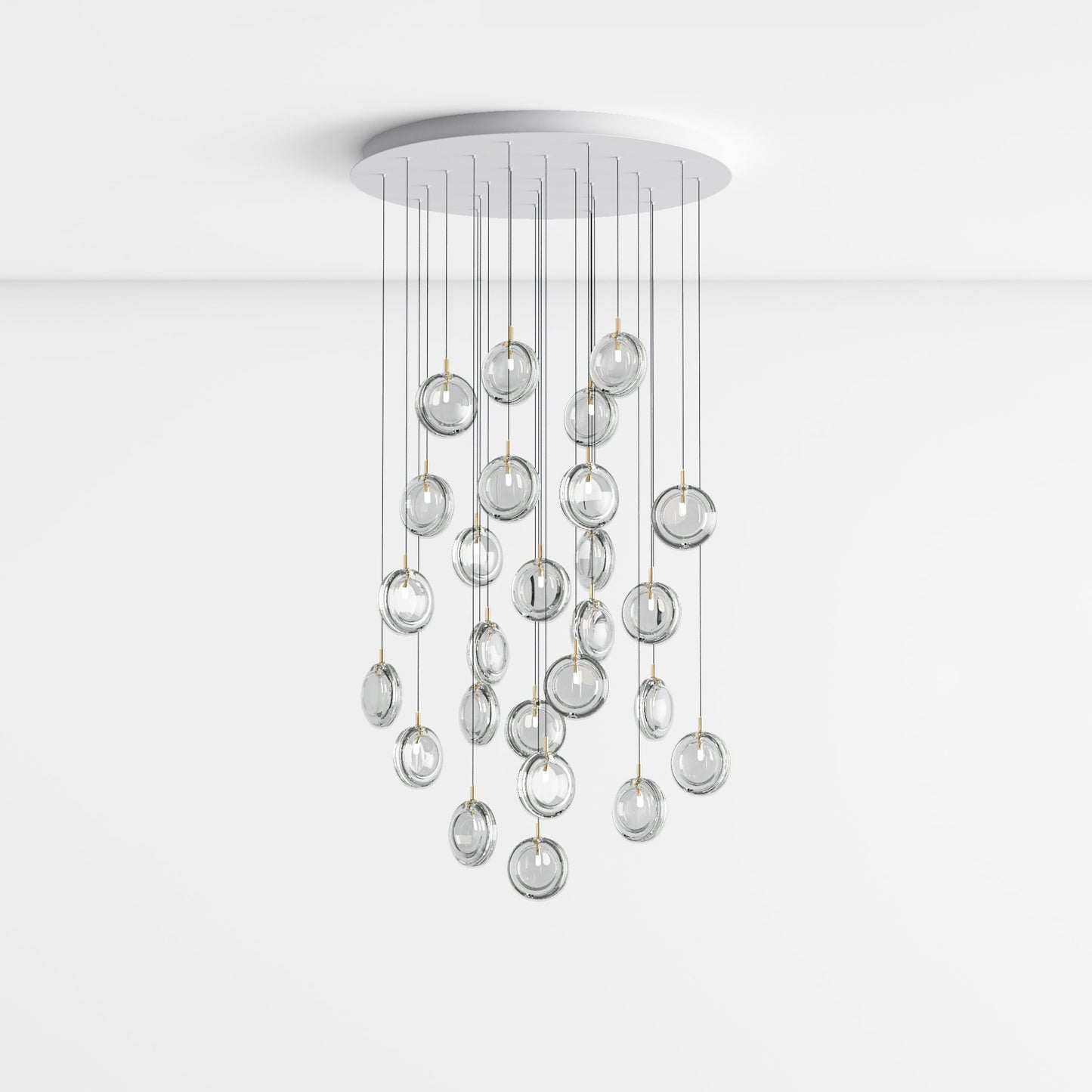 Round Glass Art  Pendant Lamp