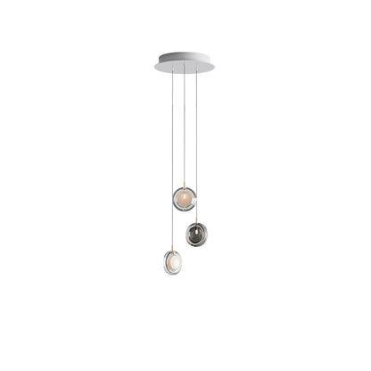 Round Glass Art  Pendant Lamp