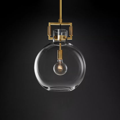Suspension globe en verre Machinist