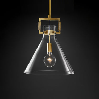Suspension globe en verre Machinist