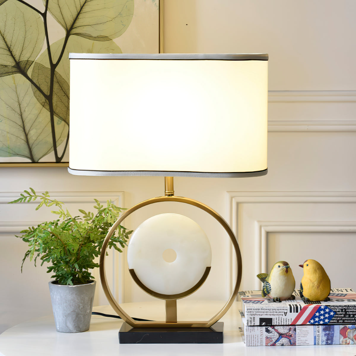Marble Circle Desk Light – detail 2