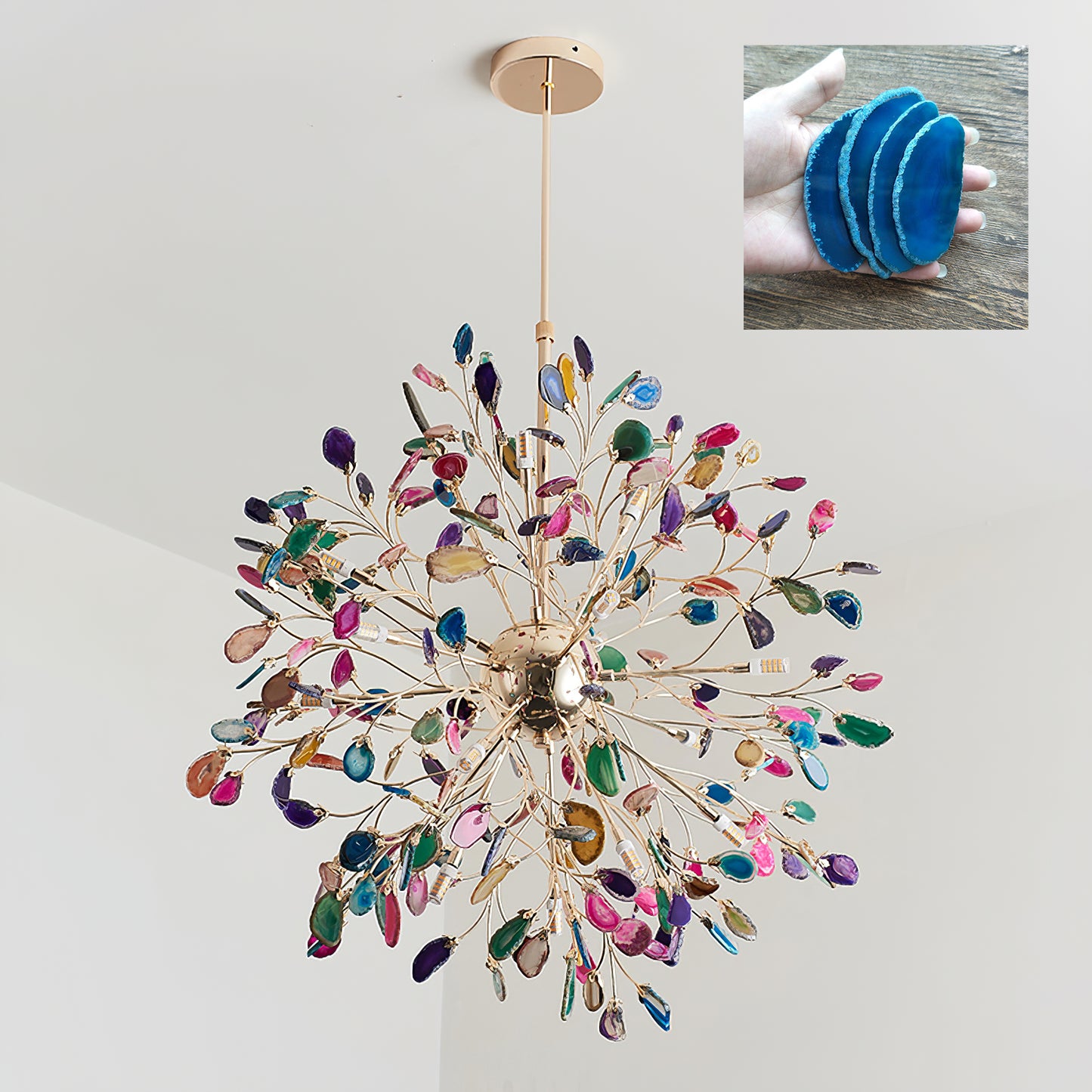 Lustre moderne en agate