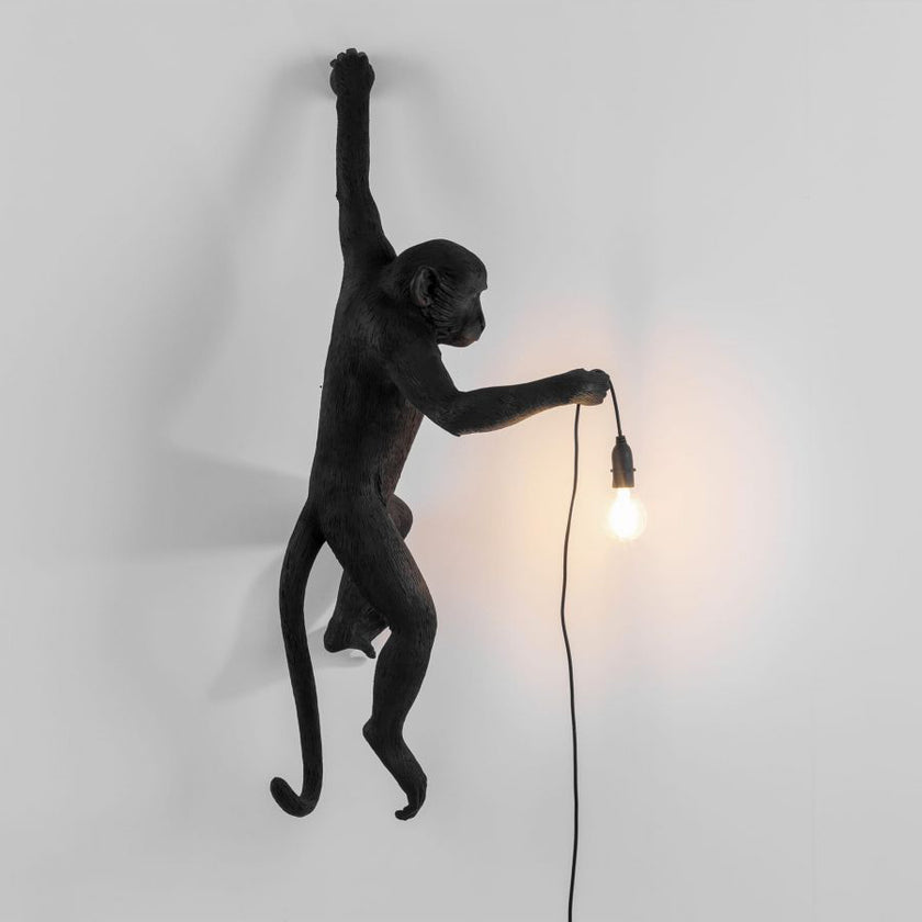 Luminária de parede de macaco