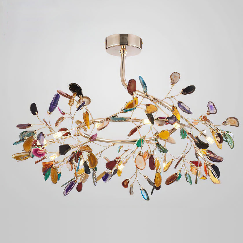 Lustre en agate naturelle