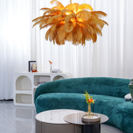 Ostrich Feather Chandeliers