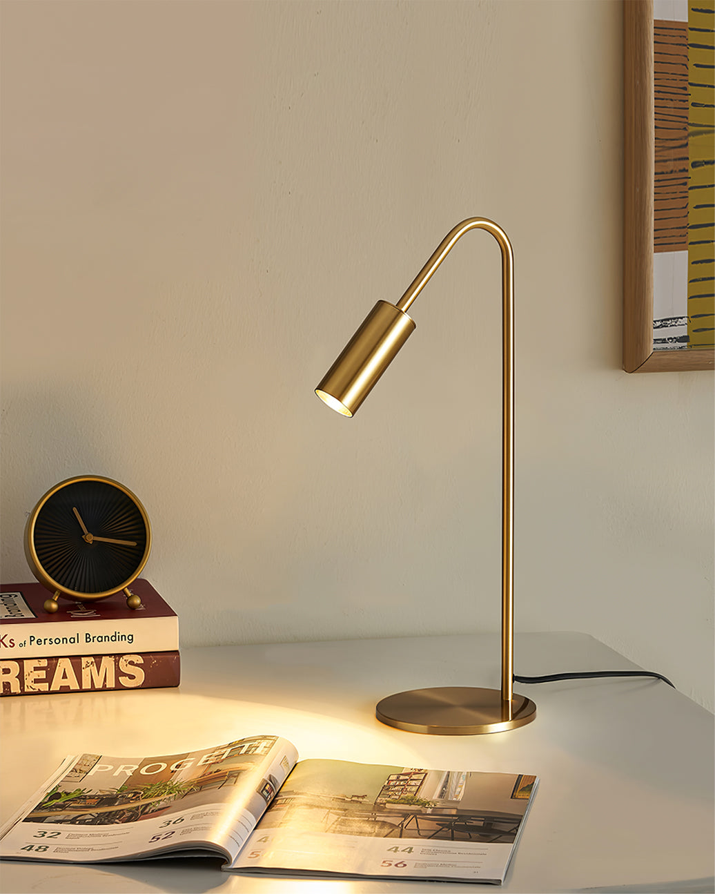 Pia Brass Table Lamp