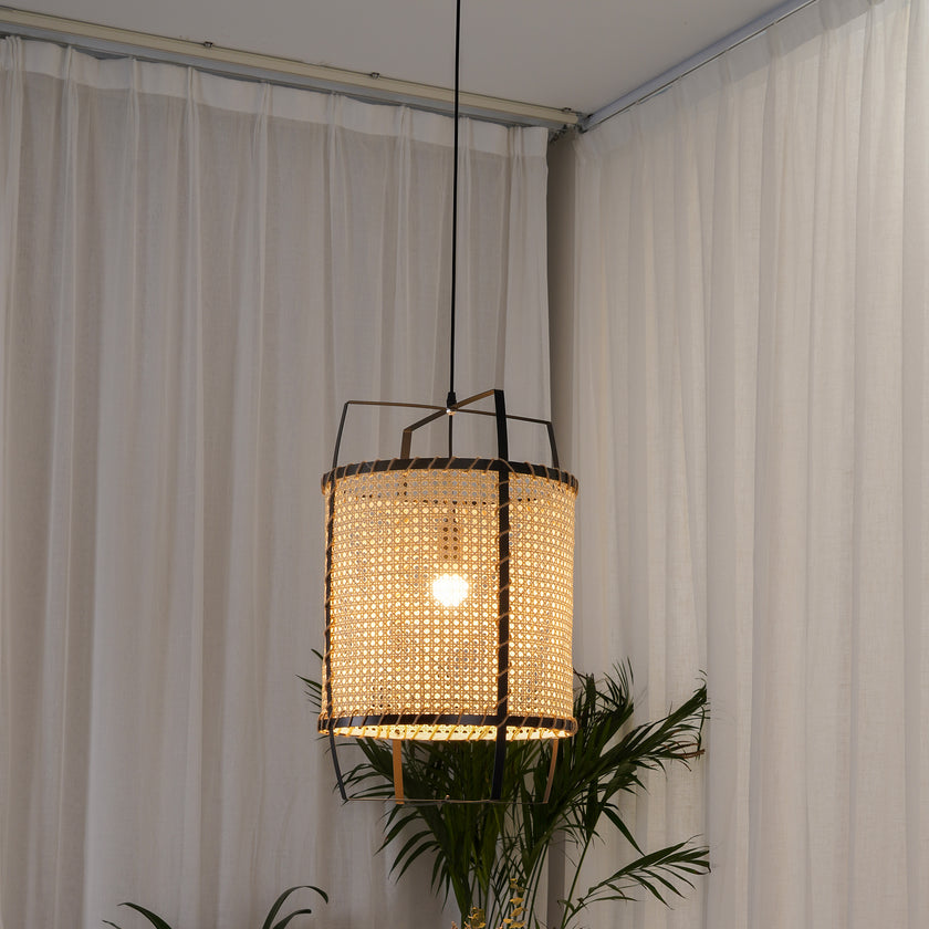 Hanglamp van rotan riet