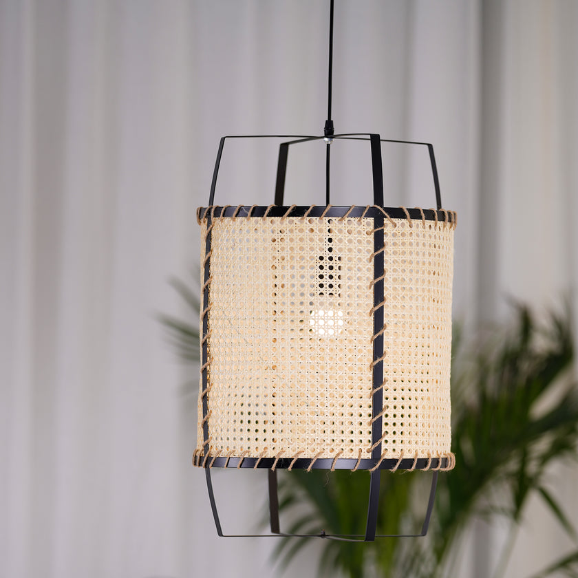 Hanglamp van rotan riet