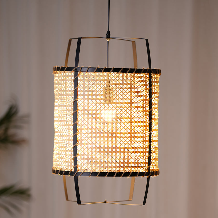 Hanglamp van rotan riet