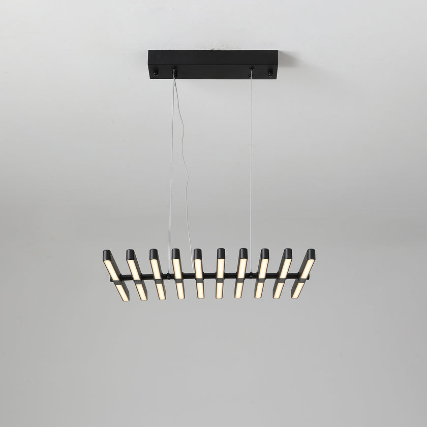 Piano Keys Black Chandelier