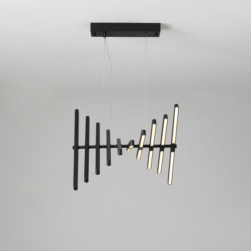 Piano Keys Black Chandelier