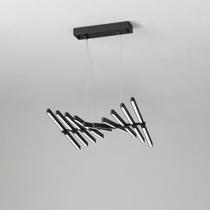 Piano Keys Black Chandelier