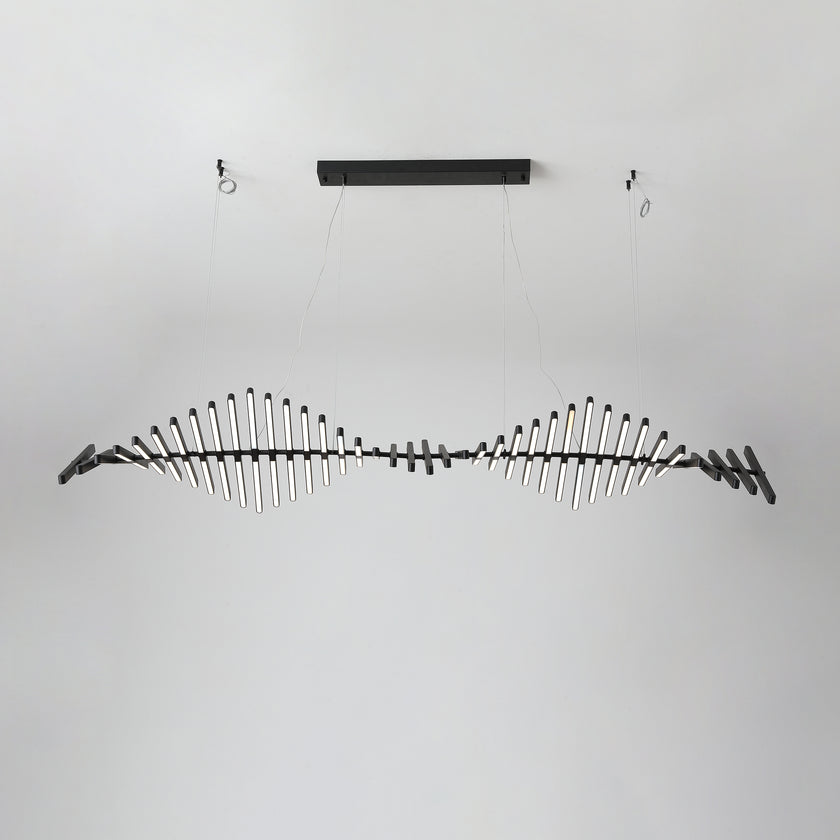 Piano Keys Black Chandelier