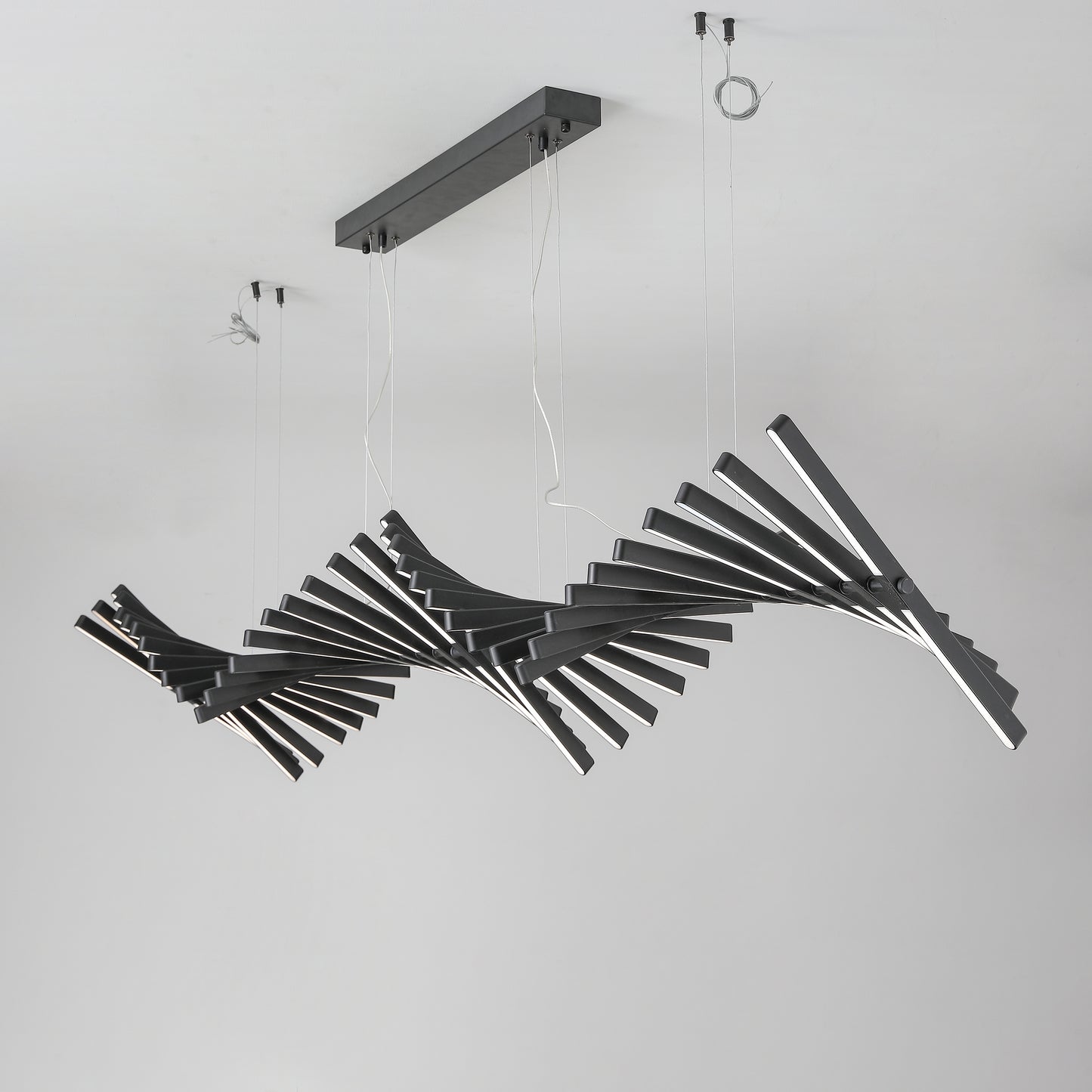 Piano Keys Black Chandelier
