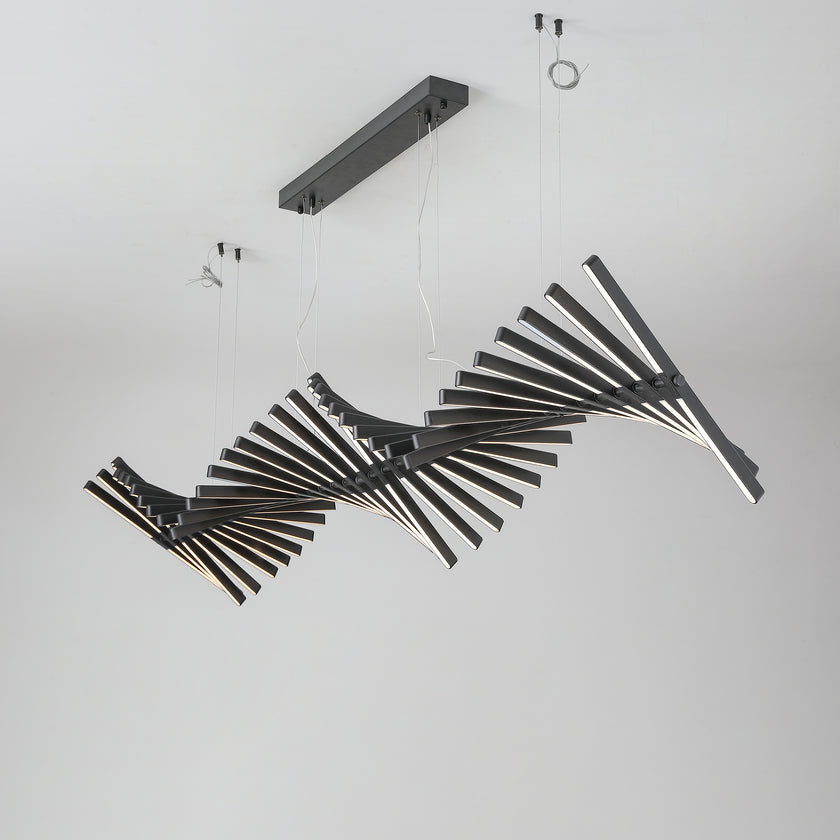 Piano Keys Black Chandelier