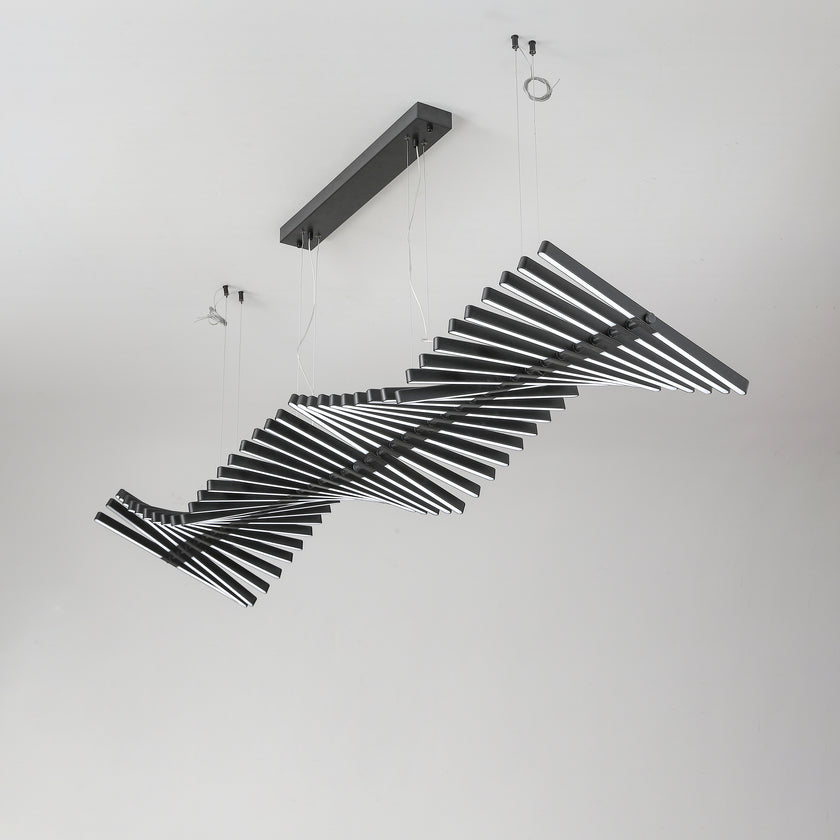 Piano Keys Black Chandelier