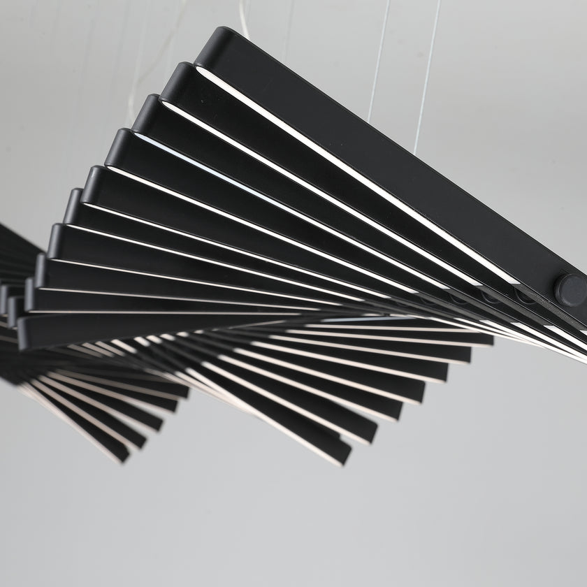 Piano Keys Black Chandelier