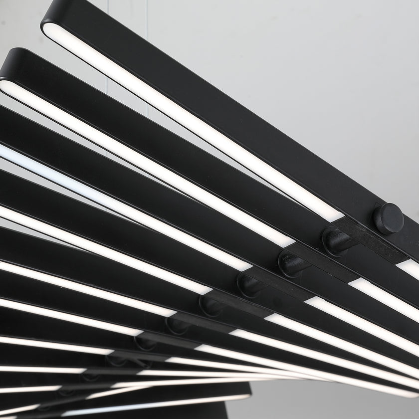 Piano Keys Black Chandelier