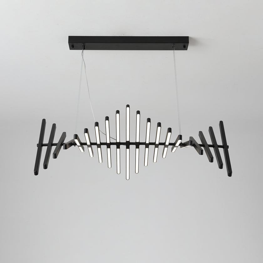 Piano Keys Black Chandelier