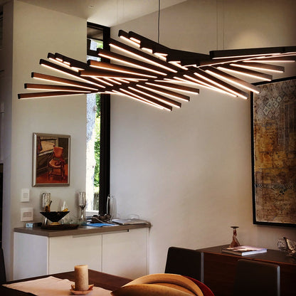 Piano Keys Black Chandelier