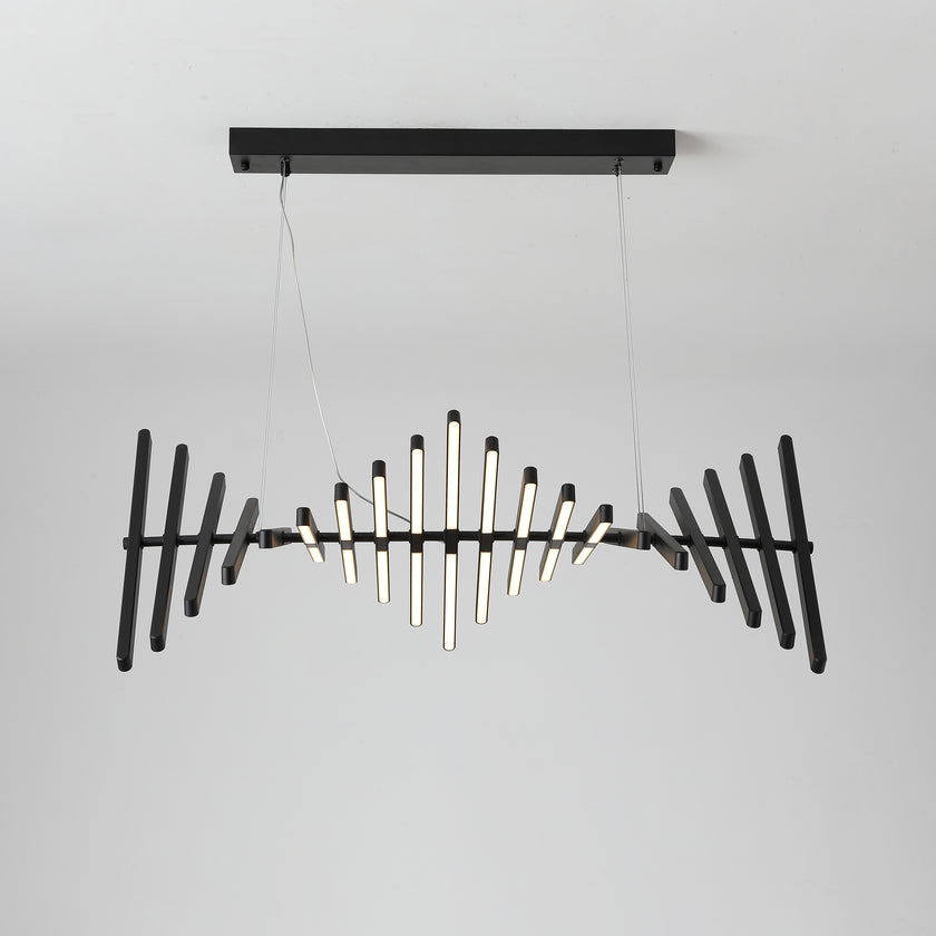 Piano Keys Black Chandelier