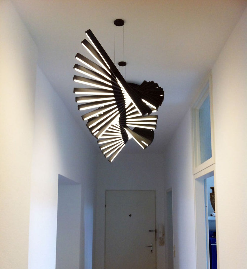 Piano Keys Black Chandelier