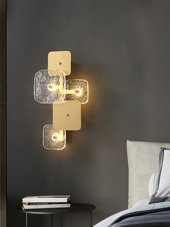 Rounded Square Glass Wall Lamp