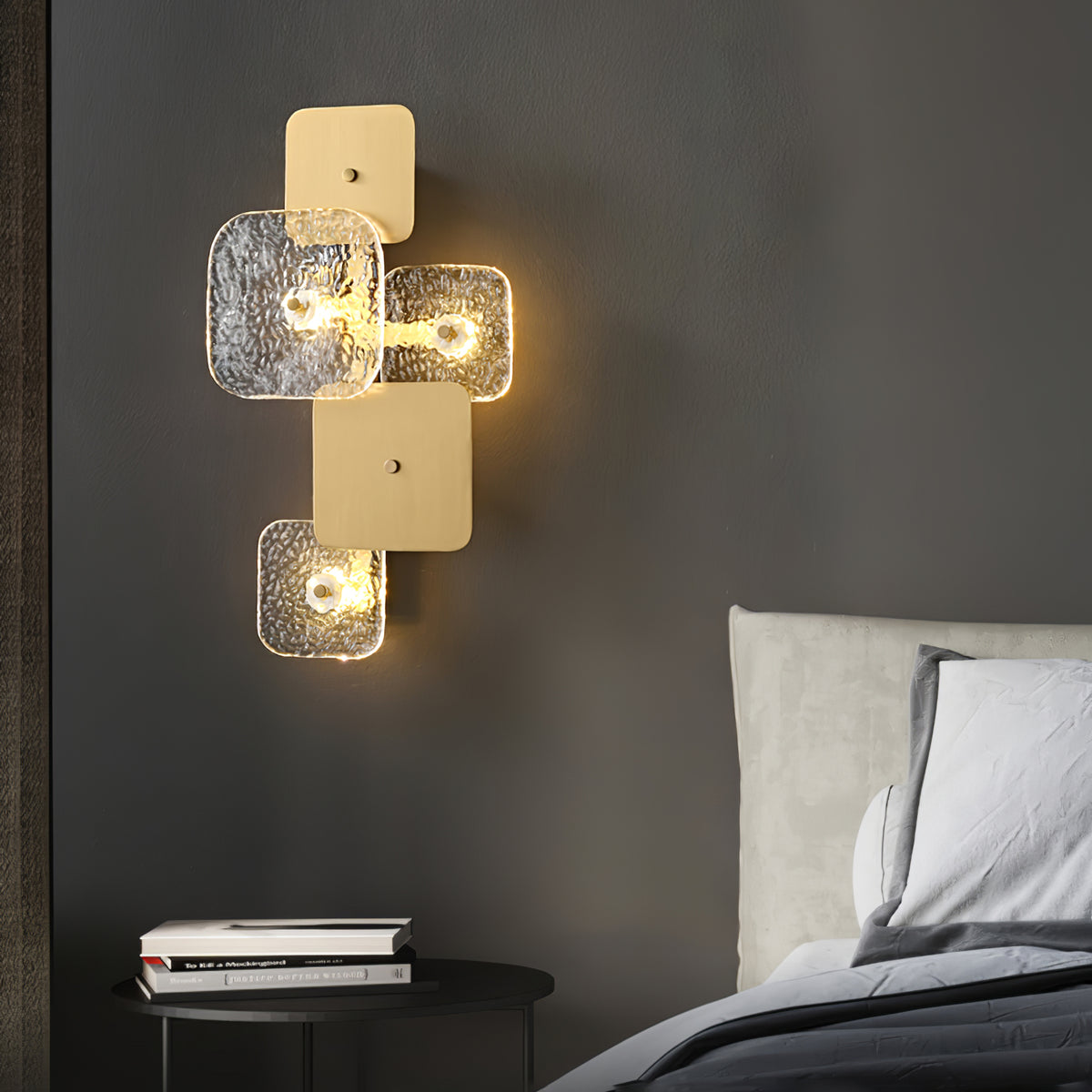 Rounded Square Glass Wall Lamp – detail 2