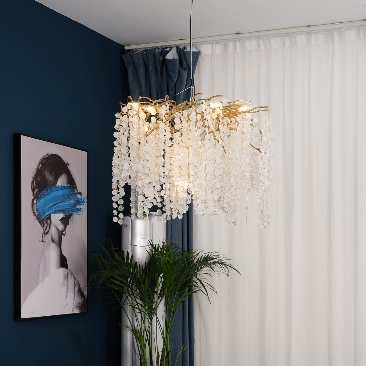 Shiro Noda Crystal Chandelier – detail 2