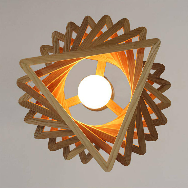Spiral-Dreieck-Pendelleuchte