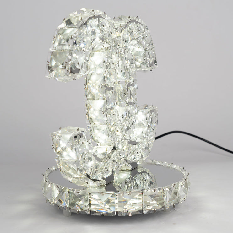 Stainless steel Crystal Table Lamp