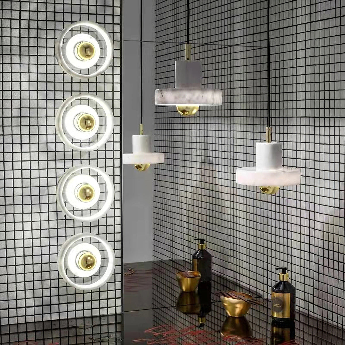 Stone Pendant Light – detail 2