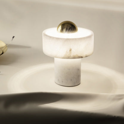 candeeiro de mesa de pedra