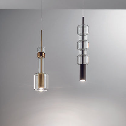 Luminária pendente de vidro Uno