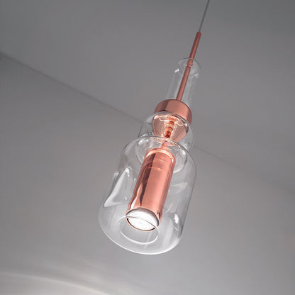 Luminária pendente de vidro Uno