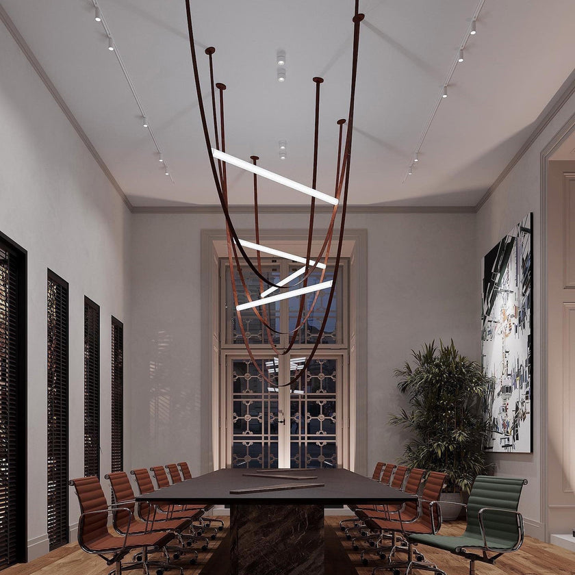 Art Belt Glass Pendant Lamp