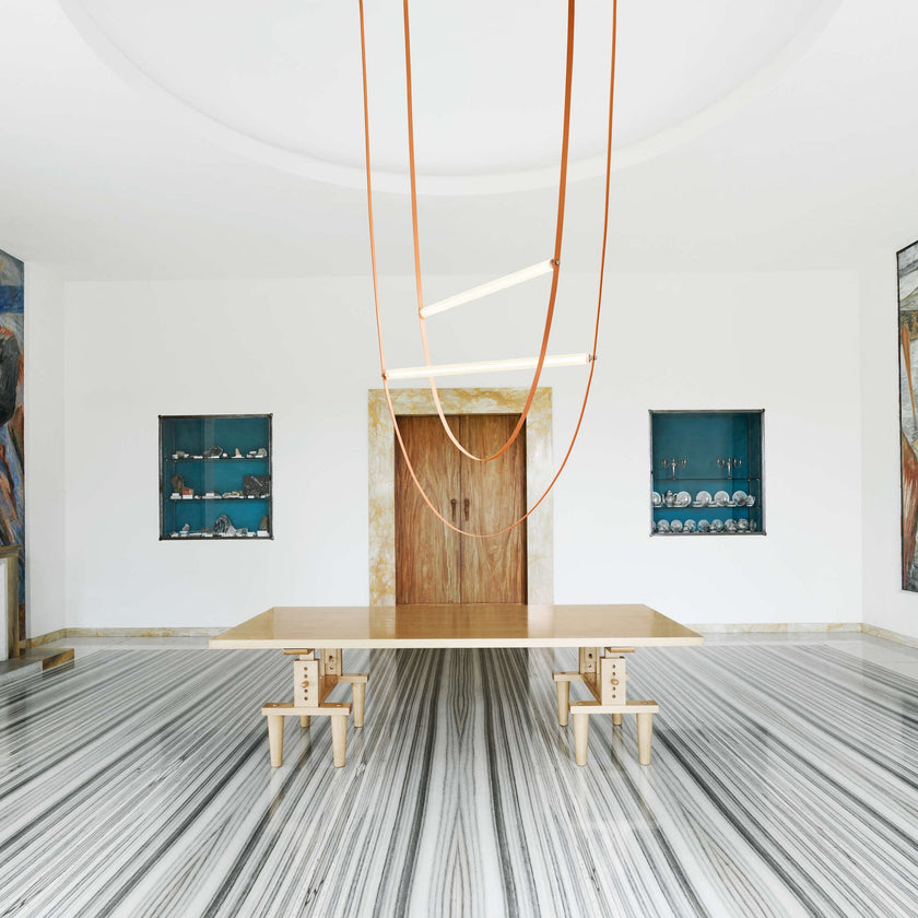 Art Belt Glass Pendant Lamp