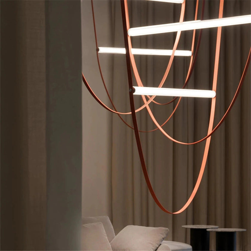 Art Belt Glass Pendant Lamp