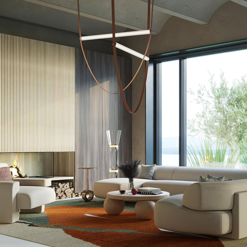 Art Belt Glass Pendant Lamp